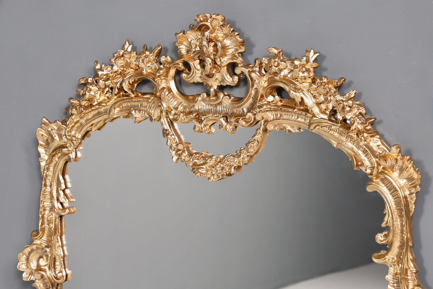 Wunderschöner Prunk Barock Stil Wandspiegel Ornamenten Gold Spiegel Flurspiegel Spiegel