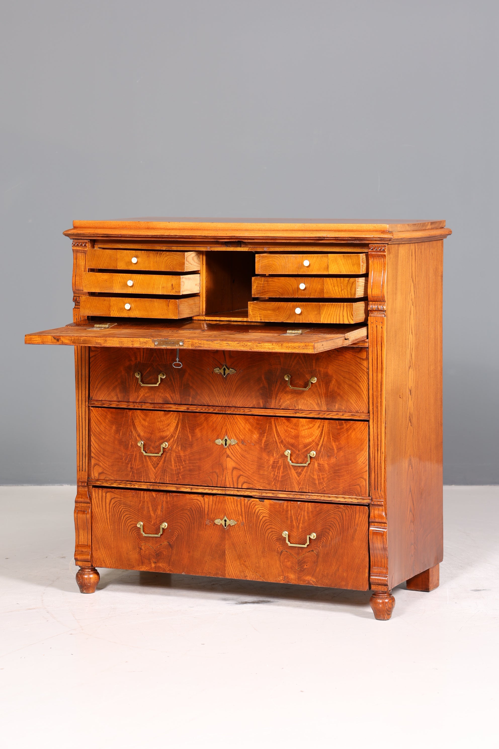 Wunderschöner Gründerzeit Sekretär Vertiko Highboard Jugendstil Kommode Schrank um 1880