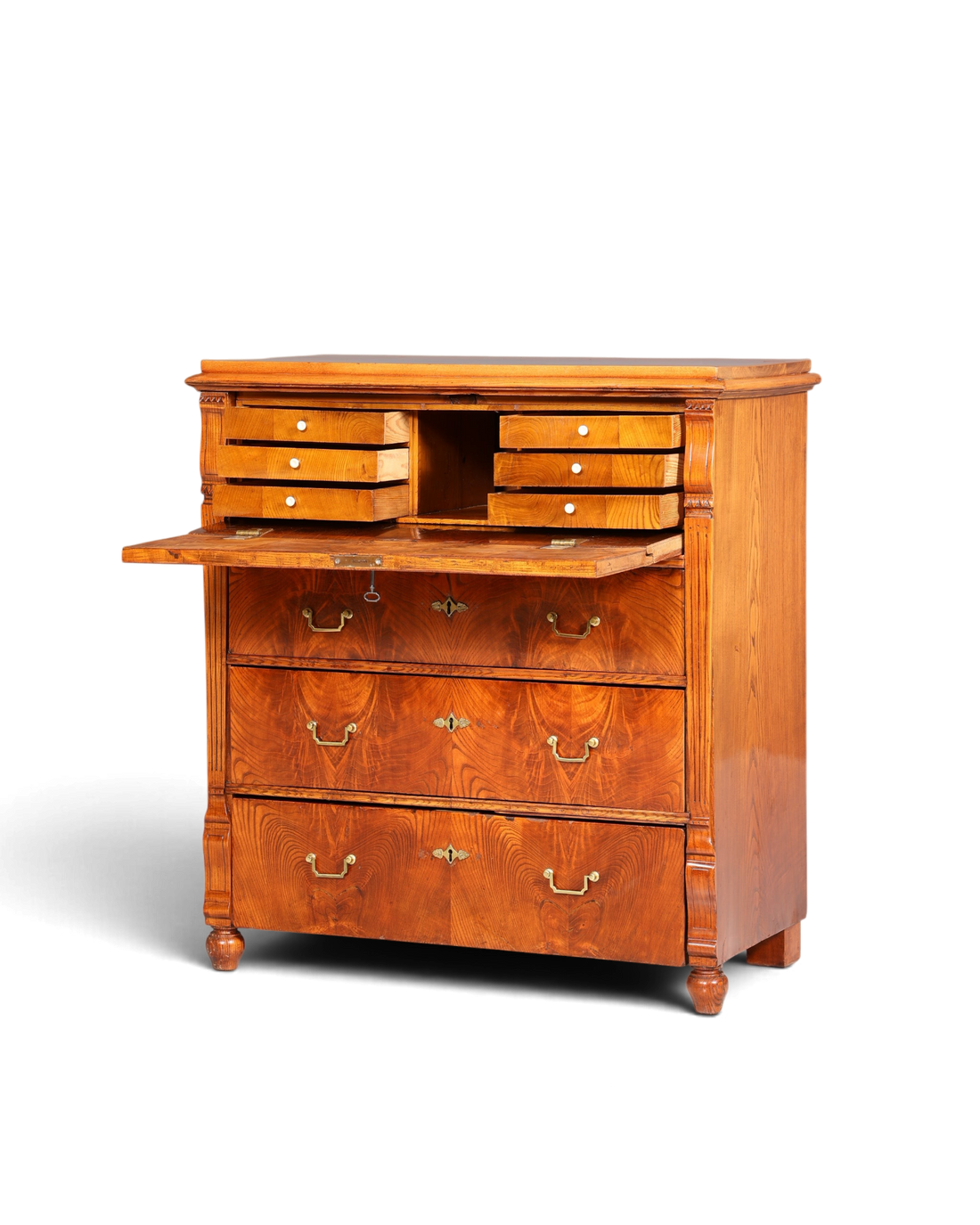 Wunderschöner Gründerzeit Sekretär Vertiko Highboard Jugendstil Kommode Schrank um 1880