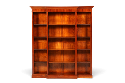 Hauptstadt Möblerei englisches Bücherregal aus massivem Holz mit höhenverstellbaren Einlegeböden in warmer Optik
