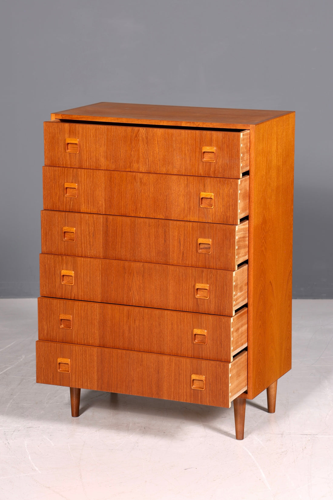 F977 Finish Wunderschöne Mid Century Kommode Vintage Vertiko 60s 70s Schrank Schubladenkommode