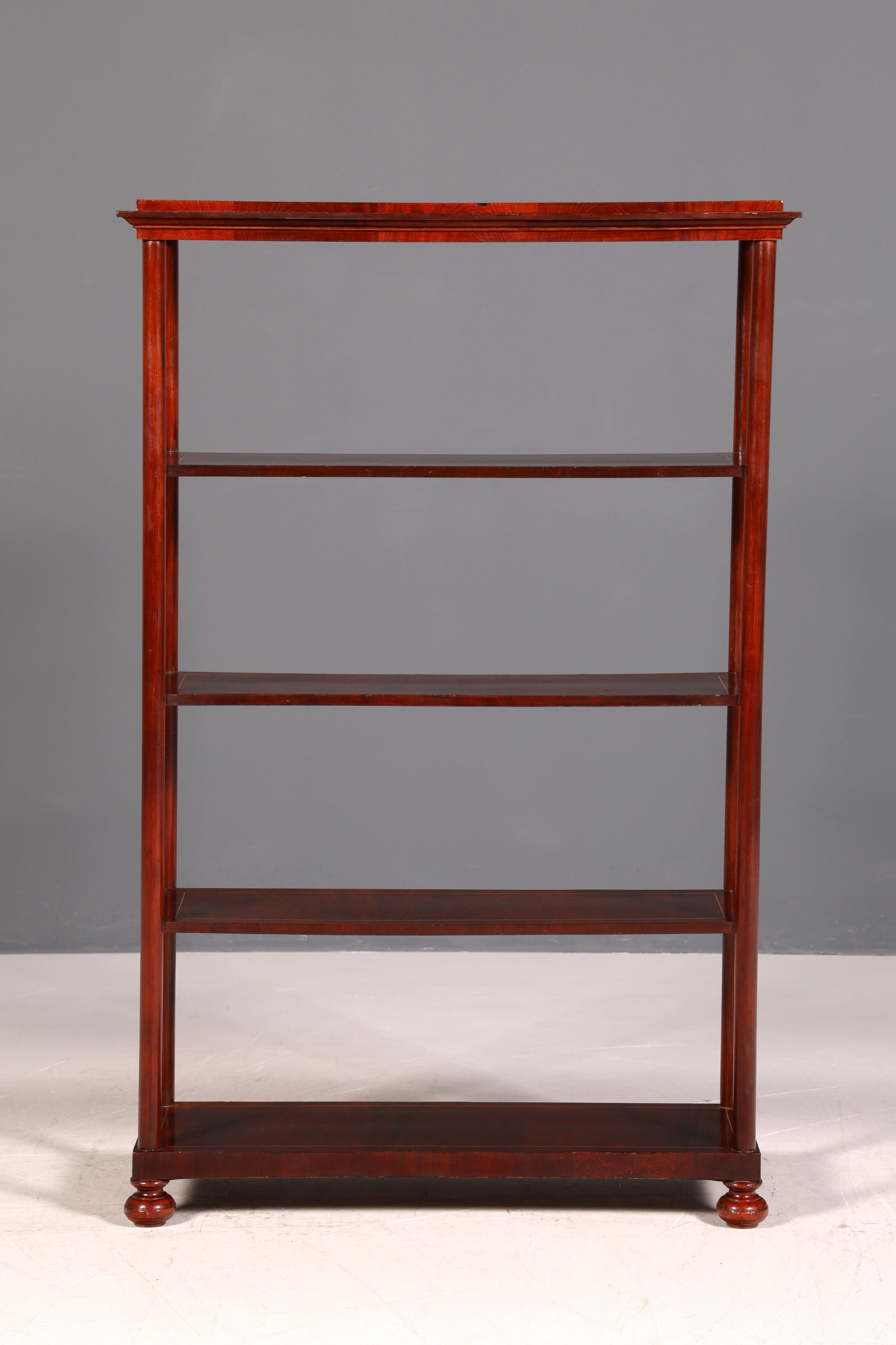 G398 Finish cm Stilvolle Gründerzeit Etagere Louis Philippe Regal um 1900 Bücherregal echt Holz Buchablage Bookshelf (Kopie)