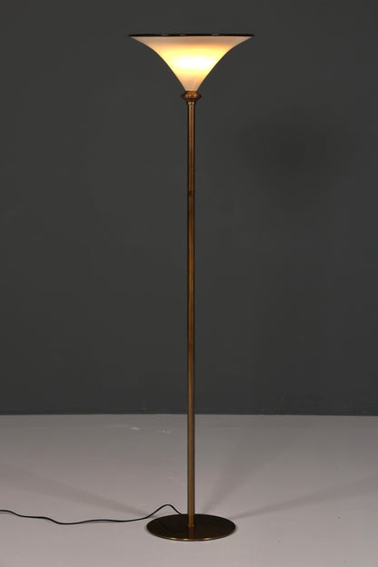 Beautiful Italian floor lamp by Barovier &amp;amp; Toso, Murano glass lampshade, uplighter, floor lamp, 2 of 2