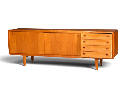 Beeindruckendes Original H.P. Hansen XXL Sideboard Teak Holz TV Kommode Vintage Schrank