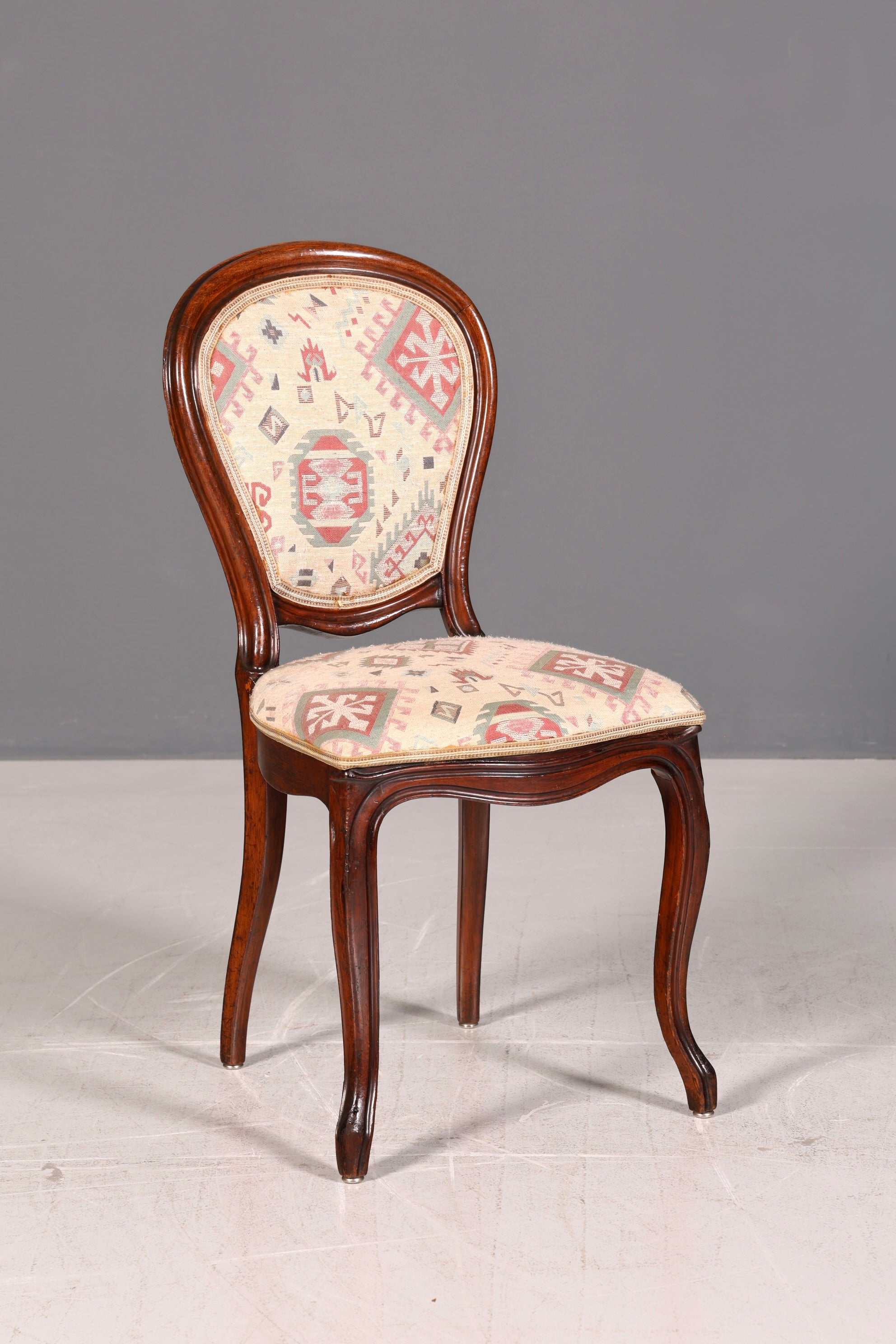 Traumhafter Louis Philippe Stuhl Antik Sekretär Stuhl Biedermeier Echt Holz Esszimmerstuhl Polsterstuhl Vintage