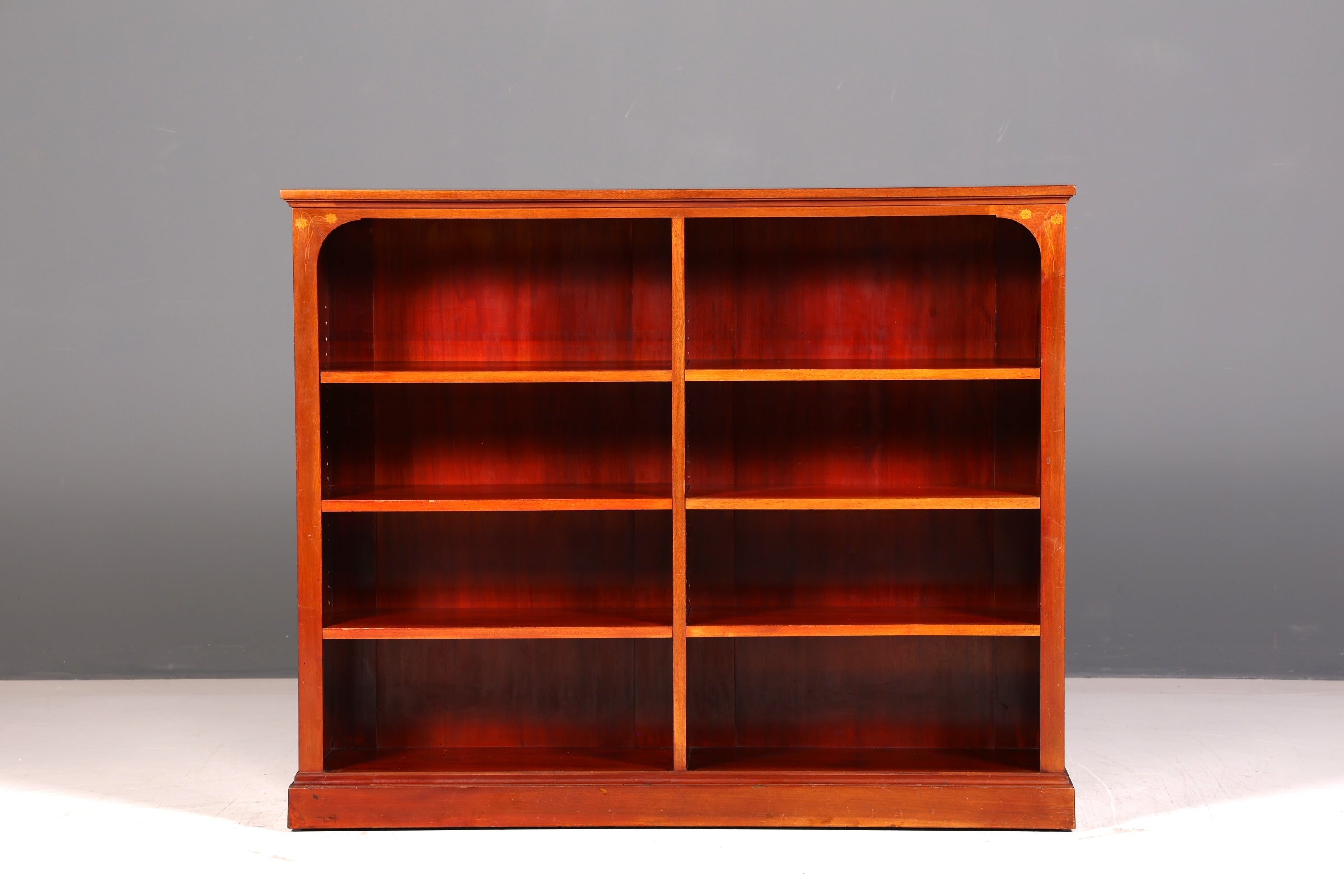 Wunderschönes Englisches Bücherregal Antik Regal Mahagoni Bookshelf Buchablage 60er