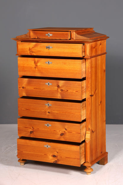 Wunderschöne Gründerzeit Kommode Antik Weichholz Jugendstil Vertiko Chiffoniere Schubladenkommode