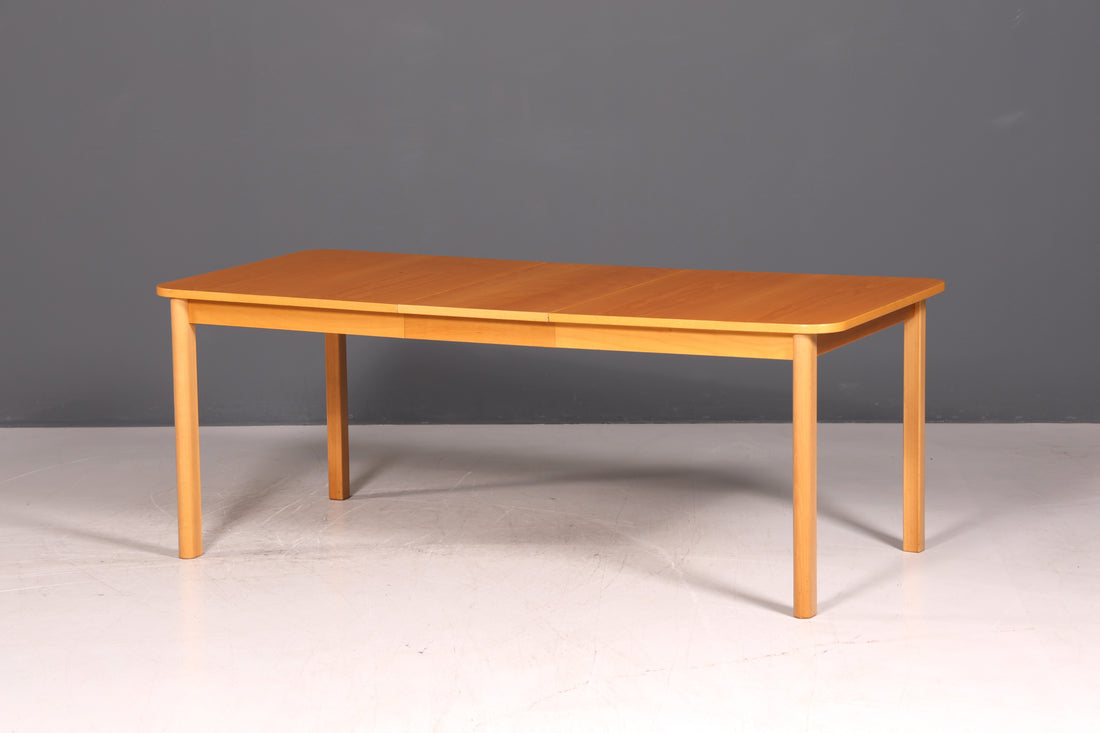Schlichter Mid Century Esstisch ausziehbarer Vintage Tisch Retro Küchentisch