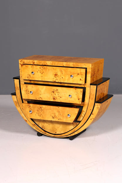 Edles Art Deco Stil Sideboard Wandkonsole Biedermeier Antik Stil Kommode Echt Holz Handarbeit