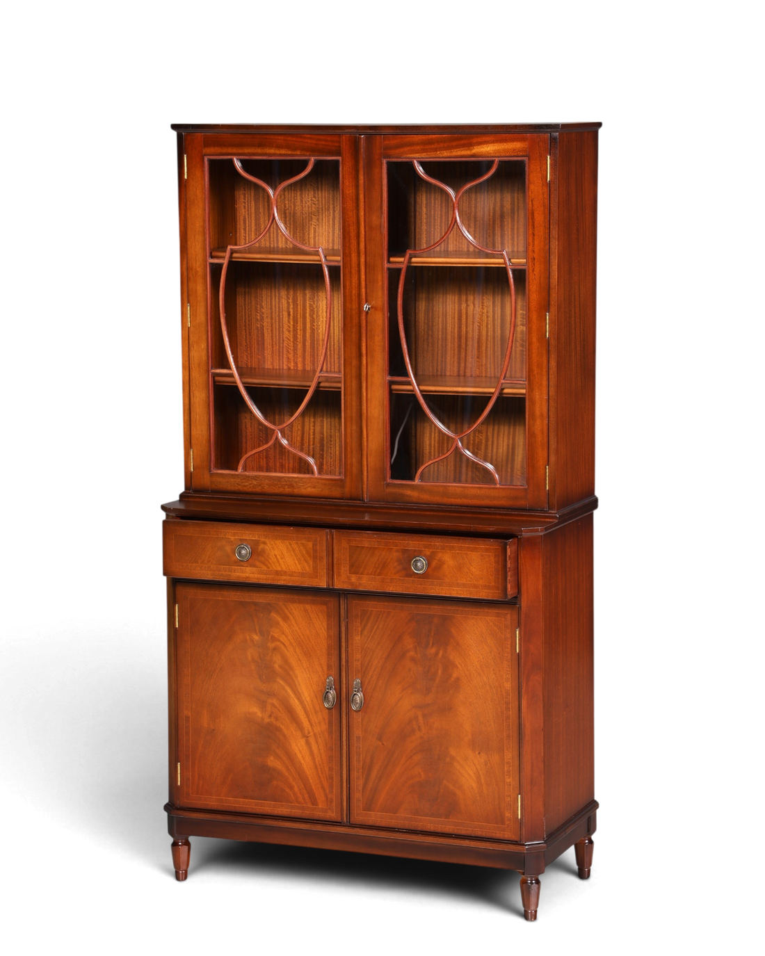 F968 Finish cm Wunderschöne Englische Vitrine Bibliothek Bücherschrank UK Buffet Schrank 60s Jahre
