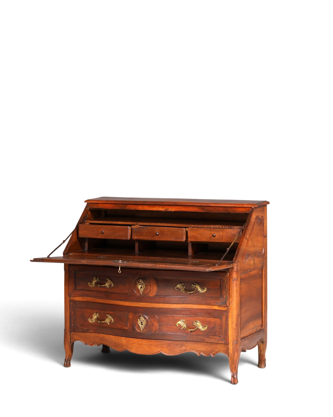 Beeindruckender Barock Sekretär Biedermeier Kommode um 1810 Louis Seize Schreibkommode Büroschrank