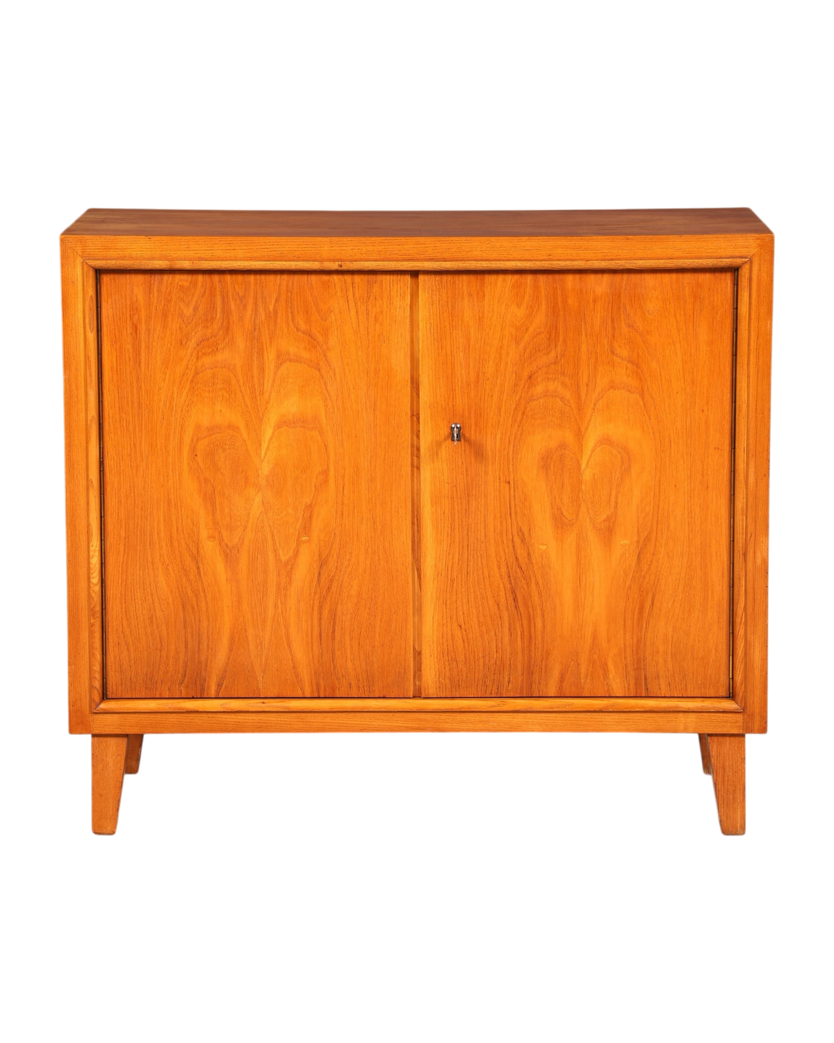 Hauptstadt Möblerei Mid Century Kommode aus massivem Holz im 60er Jahre Retro Design mit zwei Türen