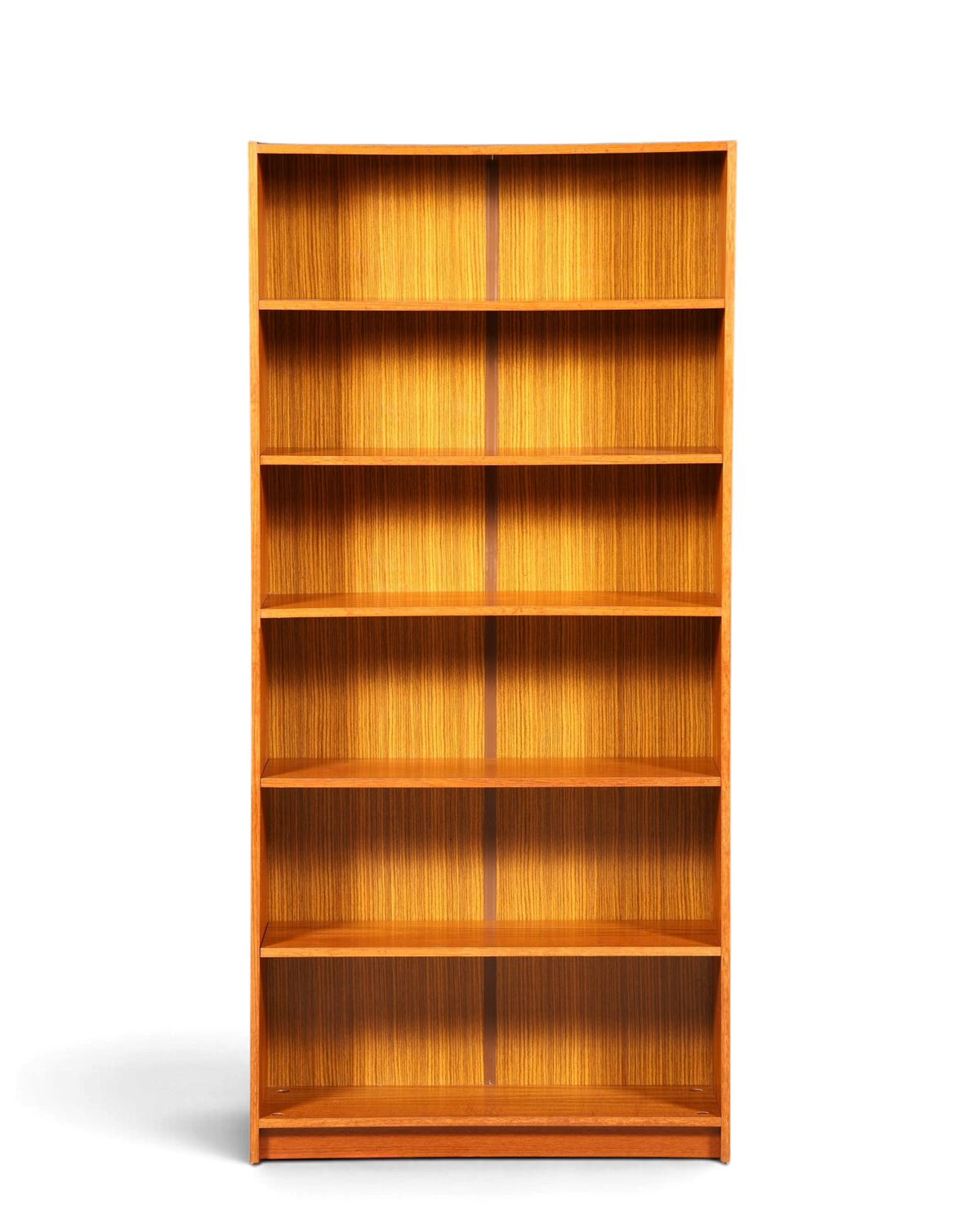 Hauptstadt Möblerei Mid Century Bücherregal aus Holz mit höhenverstellbaren Einlegeböden im 60er Jahre Vintage Design