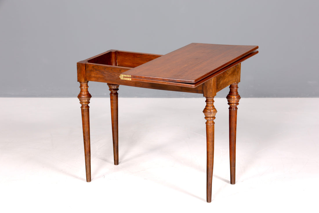Traumhafter Gründerzeit Tisch ausklappbarer Konsolentisch Esstisch echt Holz Antik Spieltisch Küchentisch