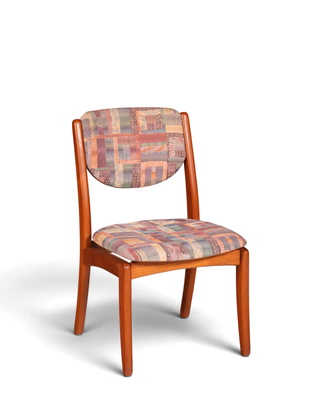 Schlichter Mid Century Stuhl Retro Esszimmer Stuhl Danish Design Küchenstuhl Teak Holz Sekretär Stuhl 2 von 2