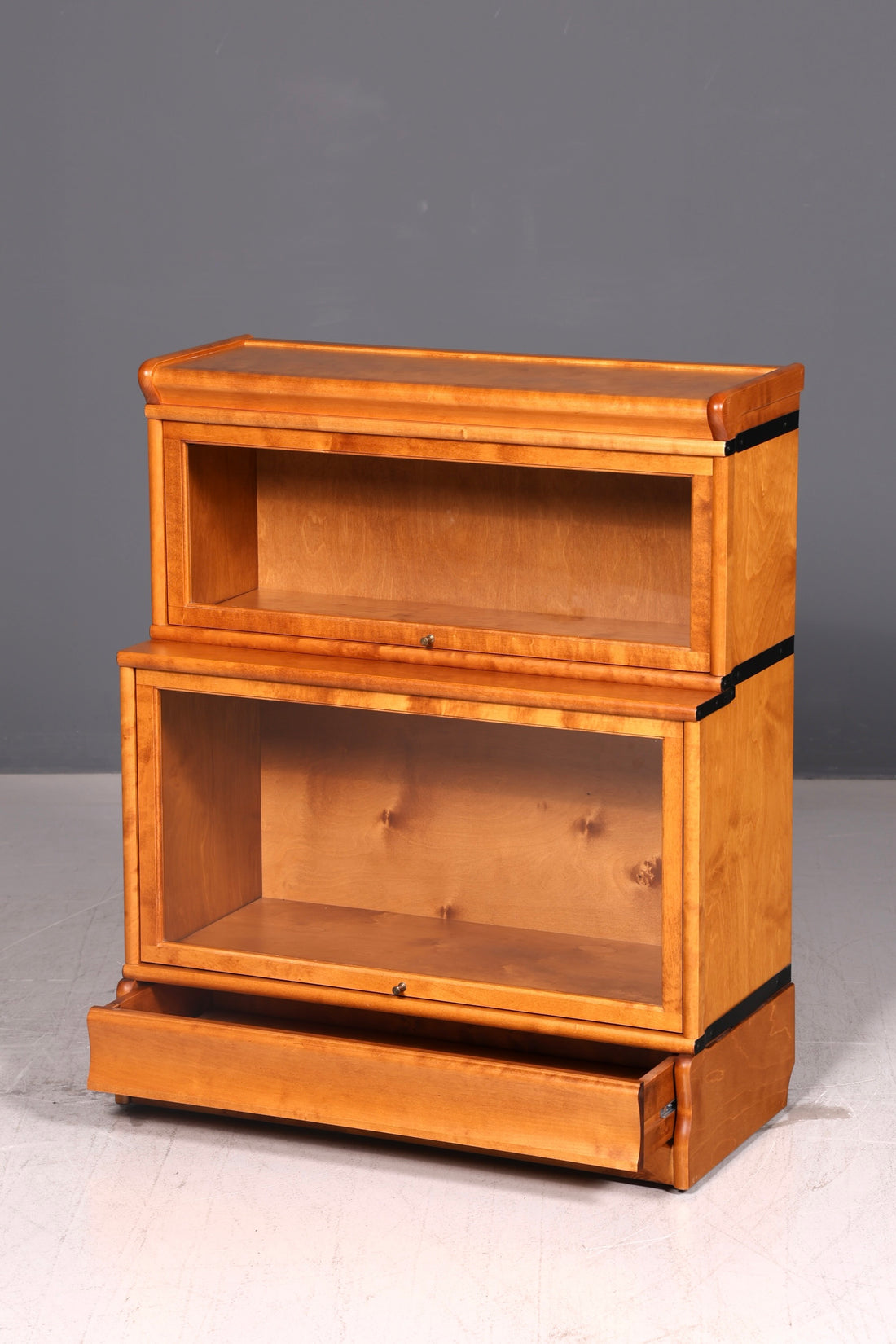 Elegant Globe Wernicke-style bookcase, Boknäs modular display cabinet, shelving unit, cabinet, library book storage