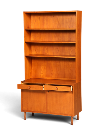 Wunderschönes Mid Century Regal Danish Design Teak Holz Schrank Retro Bücherregal Kommode 1 von 2