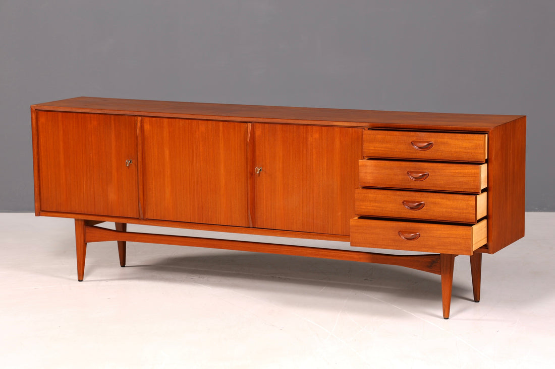 Beeindruckendes Original Heinrich Althoff Sideboard Teak Holz TV Kommode Vintage Schrank 60s