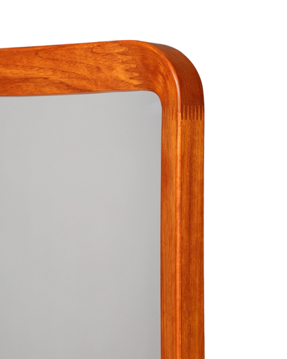 Wunderschöner Mid Century Spiegel Flur Wandspiegel Danish Design Spiegel Teak Holz Flurspiegel