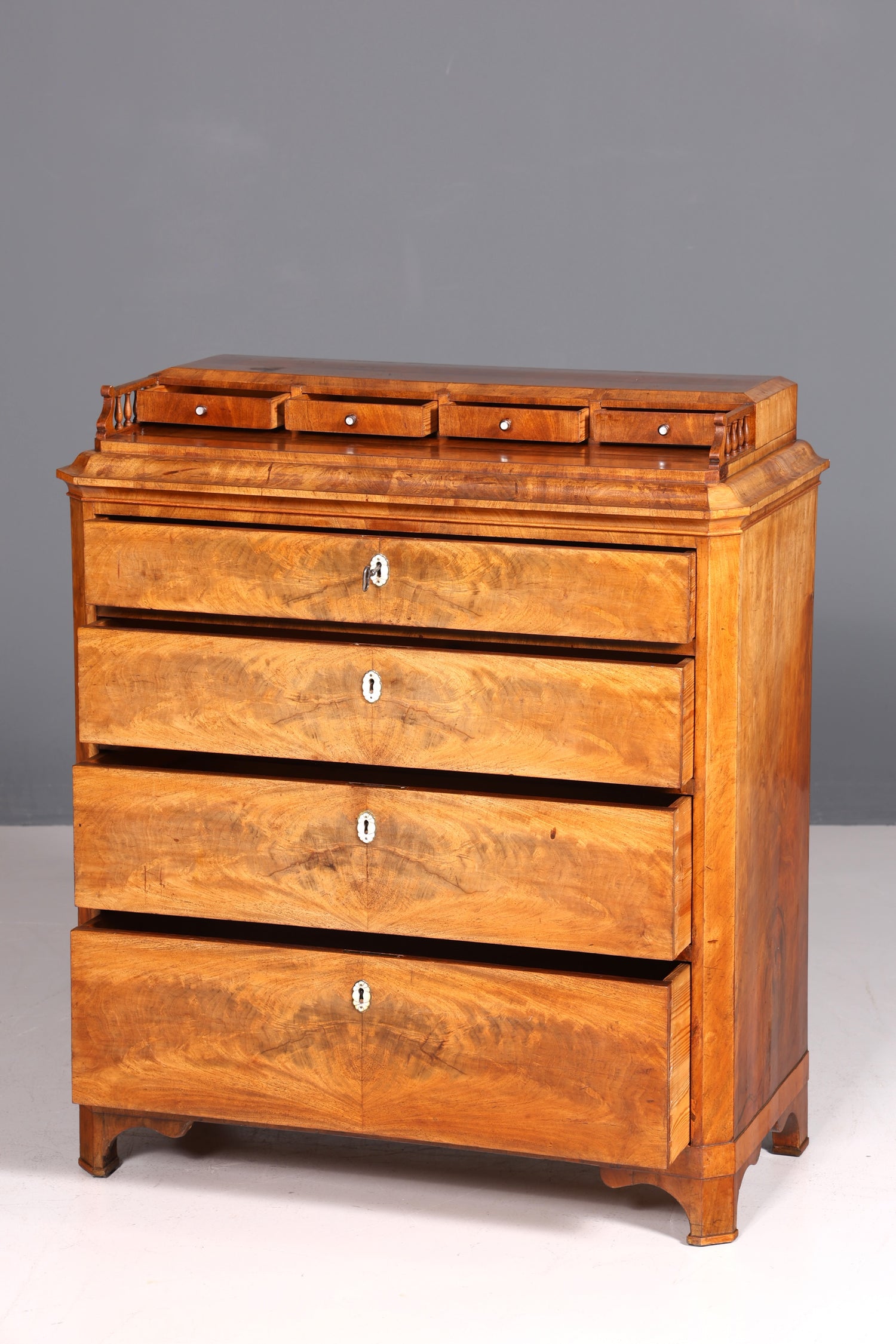 Wunderschöne Biedermeier Kommode Antik Schrank Vertiko Schubladenkommode Wäschekommode