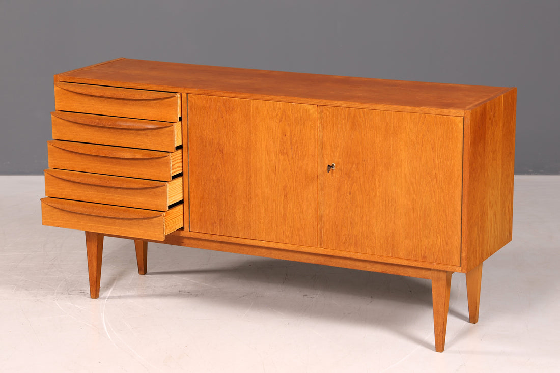 Wunderschönes Original Hellerau Franz Ehrlich 602 Sideboard Mid Century TV Schrank VEB