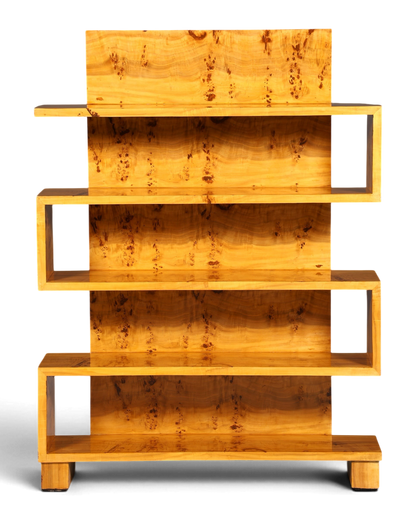 Traumhaftes Art Deco Stil Bücherregal Birke Luxus Möbel Kult Schrankregal Regal
