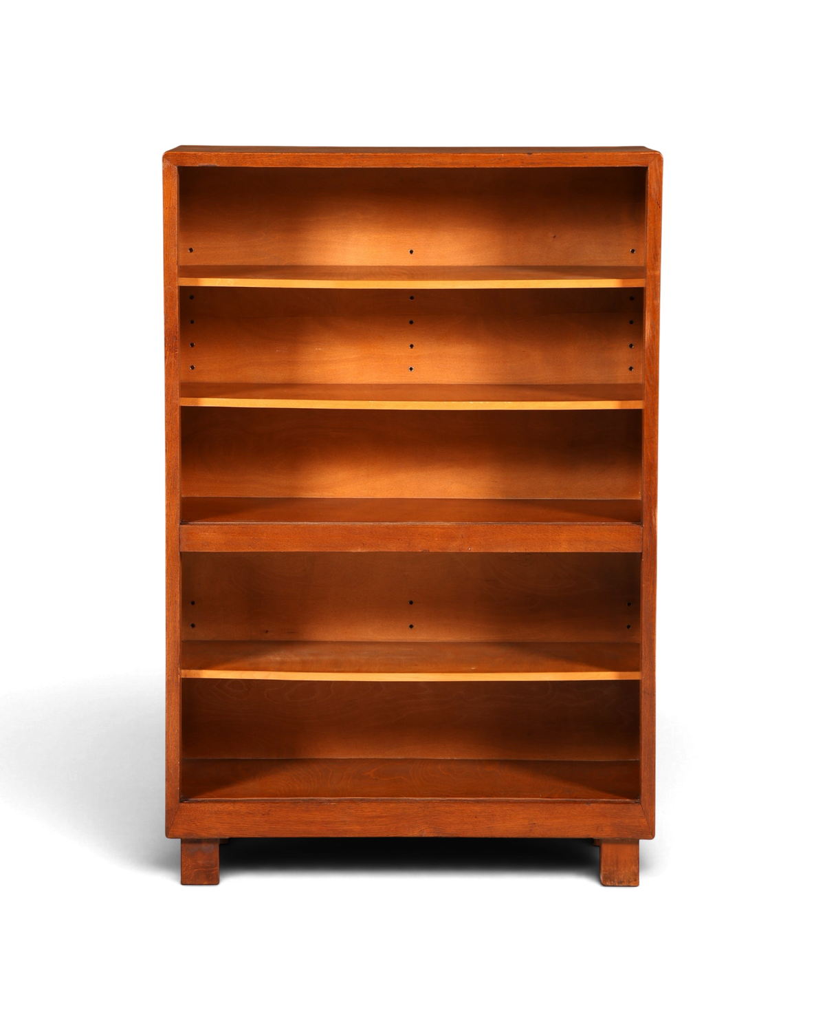 G029 Finish cm Schlichtes Mid Century Regal Vintage Bücherregal Schrank Buchablage 60s Bookshelf