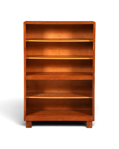 G029 Finish cm Schlichtes Mid Century Regal Vintage Bücherregal Schrank Buchablage 60s Bookshelf