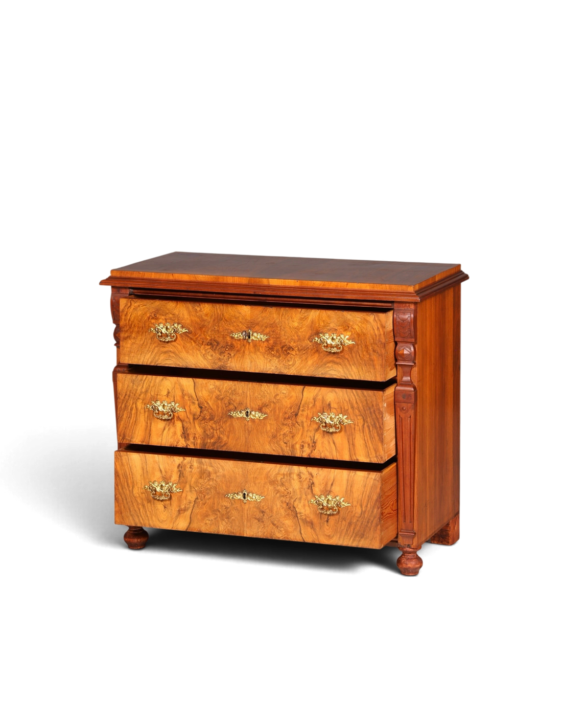 G071 Finish cm Wunderschöne Gründerzeit Kommode Louis Philippe Nussbaum Schubladen Kommode Sideboard um 1880