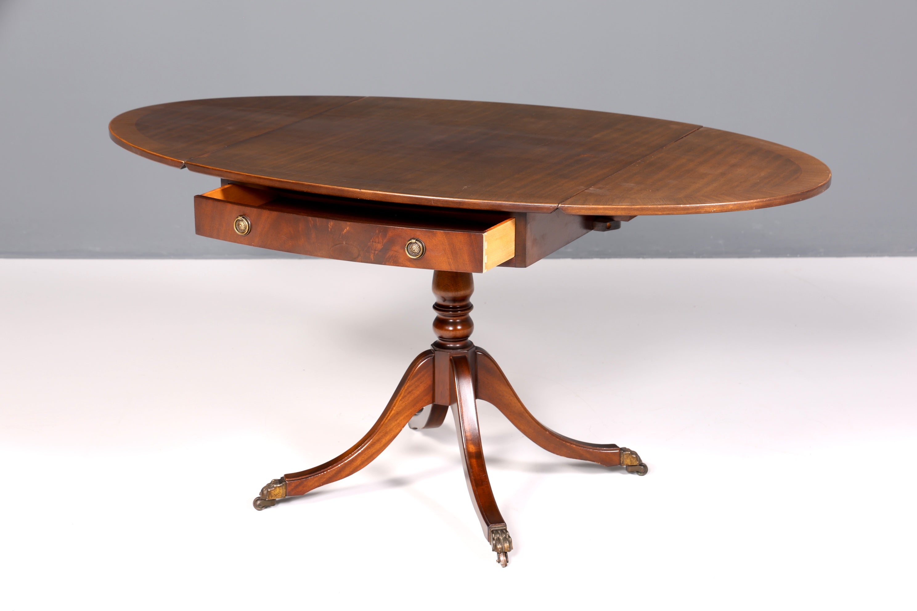 Wunderschöner Englischer Tisch ausklappbarer Esstisch Regency Antik Stil 60s Küchentisch