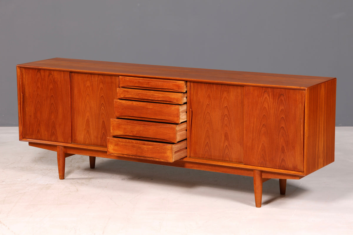 Beautiful Dyrlund mid-century teak sideboard, Danish design, vintage cabinet dresser
