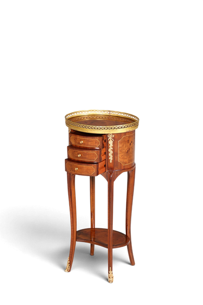 Edler Barock Louis XV Stil Beistelltisch Ablagetisch massiv Kommode Antik Stil