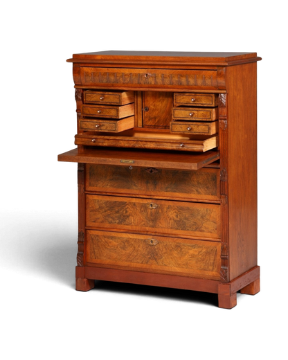 Stilvoller Gründerzeit Sekretär Vertiko Highboard Jugendstil Kommode Schrank um 1880