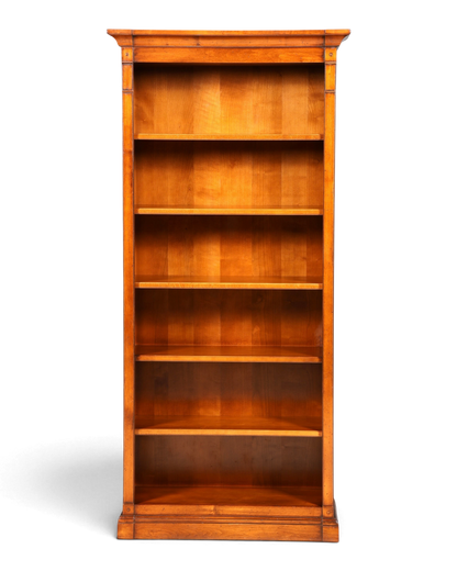 Hauptstadt Möblerei Bücherregal aus massivem honigfarbenem Holz mit fünf Regalböden im klassischen Design