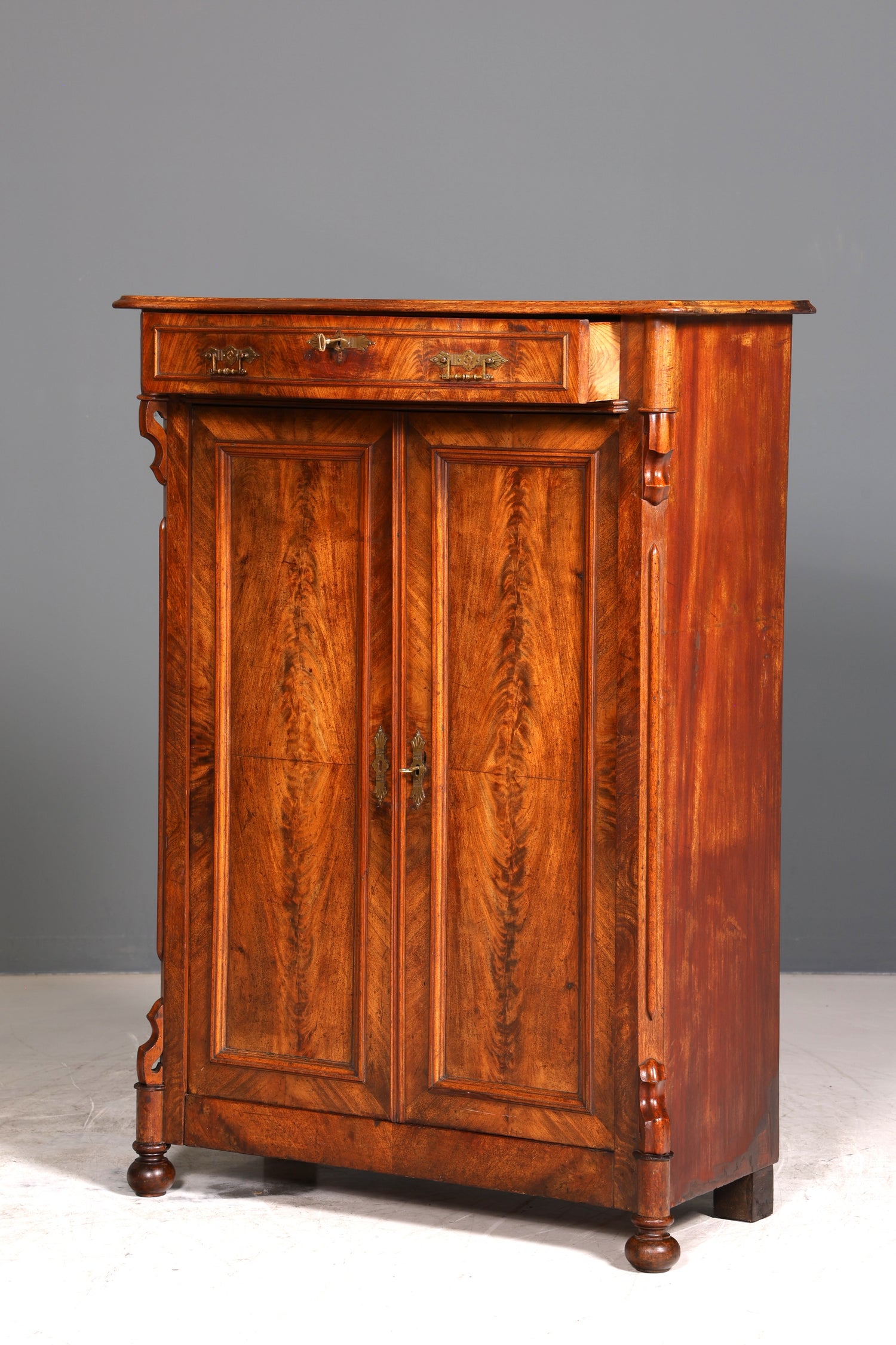 Wunderschöner Louis Philippe Schrank um 1880 Gründerzeit Vertiko Highboard Schrank