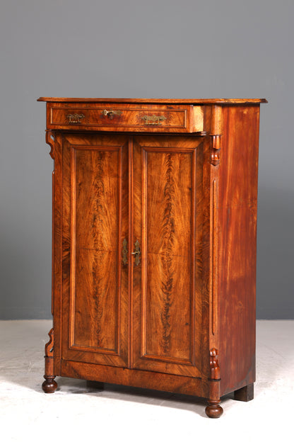 Wunderschöner Louis Philippe Schrank um 1880 Gründerzeit Vertiko Highboard Schrank
