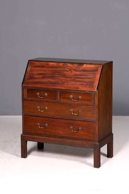 Wunderschöner Englischer Sekretär Schreibkommode Echt Holz Schreibtisch Kommode Büro Antik Vintage