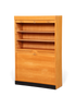 Hauptstadt Möblerei Rollladenschrank aus massivem Holz im Bauhaus Stil mit höhenverstellbaren Regalböden
