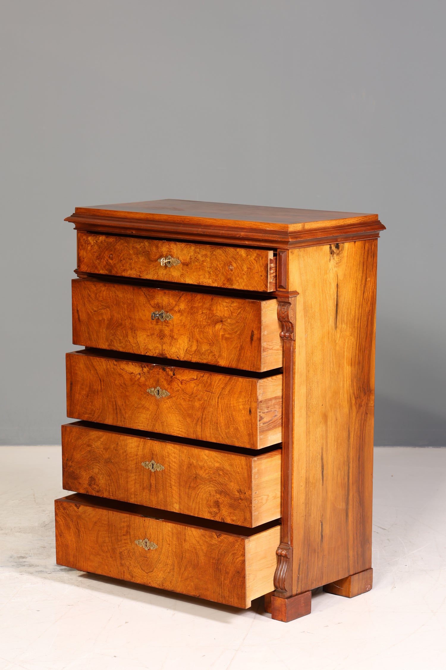 Wunderschöne Louis Philippe Kommode Gründerzeit Vertiko Schubladen Kommode Chiffoniere um 1880