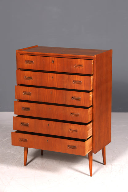 G009 Finish cm, Wunderschöne Mid Century Kommode Vintage Vertiko 60s 70s Schrank Schubladenkommode