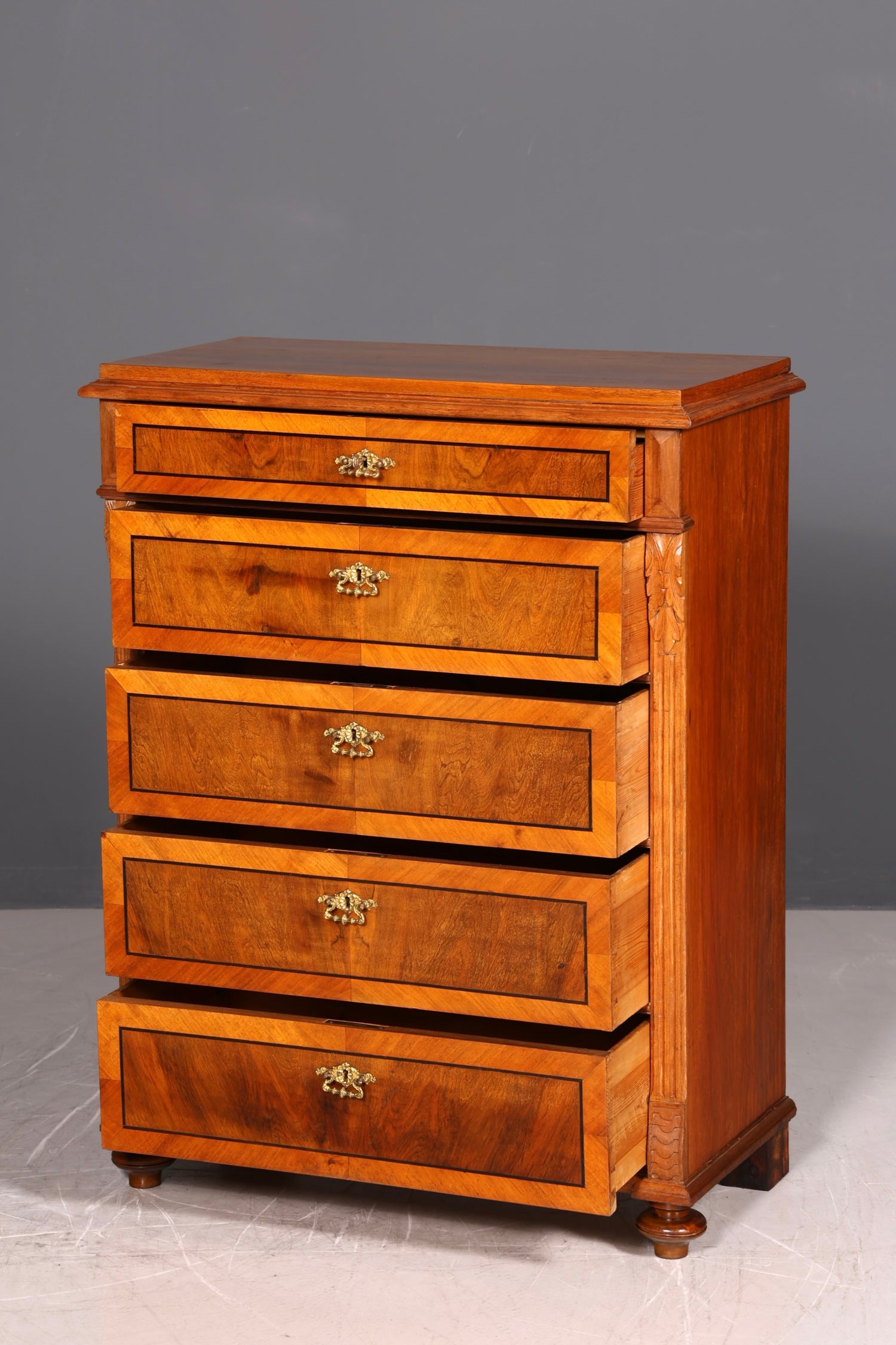 G468 Finish cm Wunderschöne Gründerzeit Kommode Jugendstil Vertiko Schubladenkommode Antik Wäschekommode (Kopie) (Kopie) (Kopie)