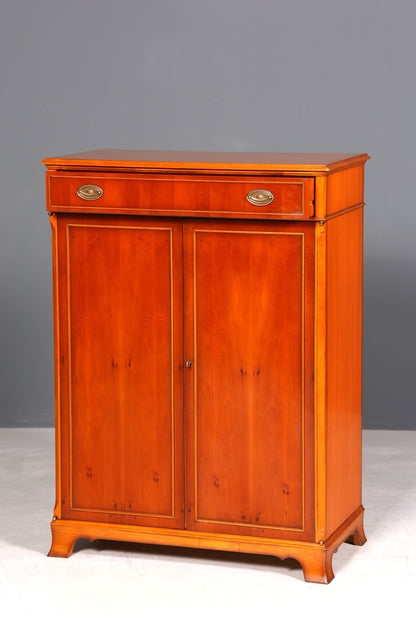 F961 Finish cm Traumhafter Original Heldense Schrank Englische Eibe Sideboard echt Holz Antik 60s