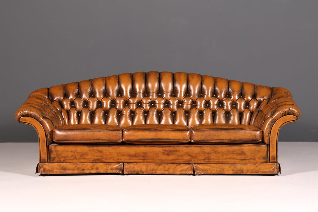 G151 Finish cm Wunderschönes Original Chesterfield Sofa 3- Sitzer echt Leder Oxblood Couch Englisch (Kopie)