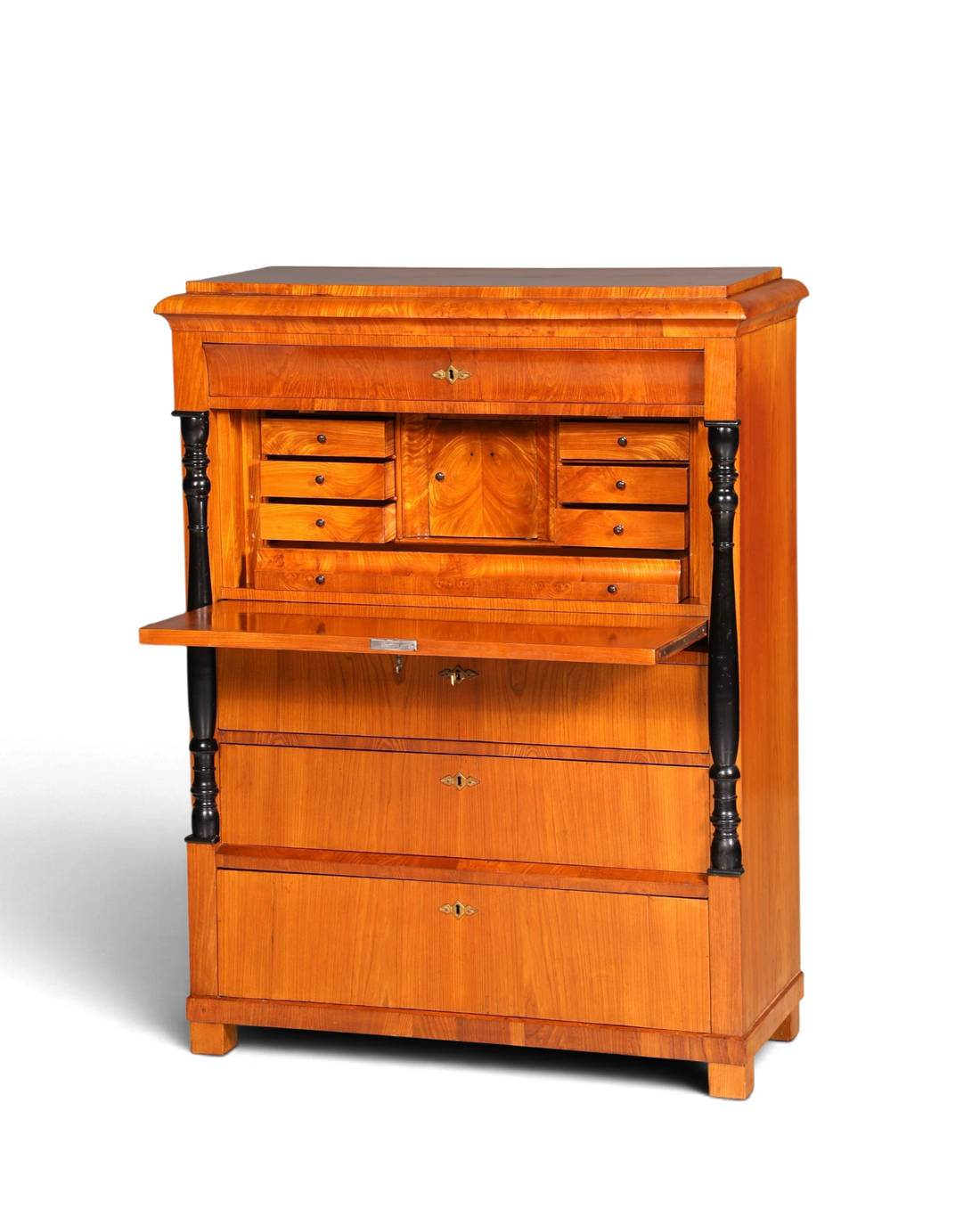 Wunderschöner Original Biedermeier Sekretär um 1860 Englisch Kommode Antik Bürokommode