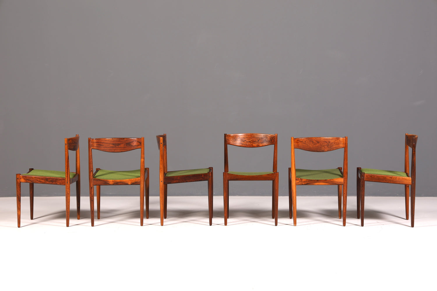 6x Mid Century Palisander Holz Stühle Henry W. Klein Bramin Made in Denmark Danish Design