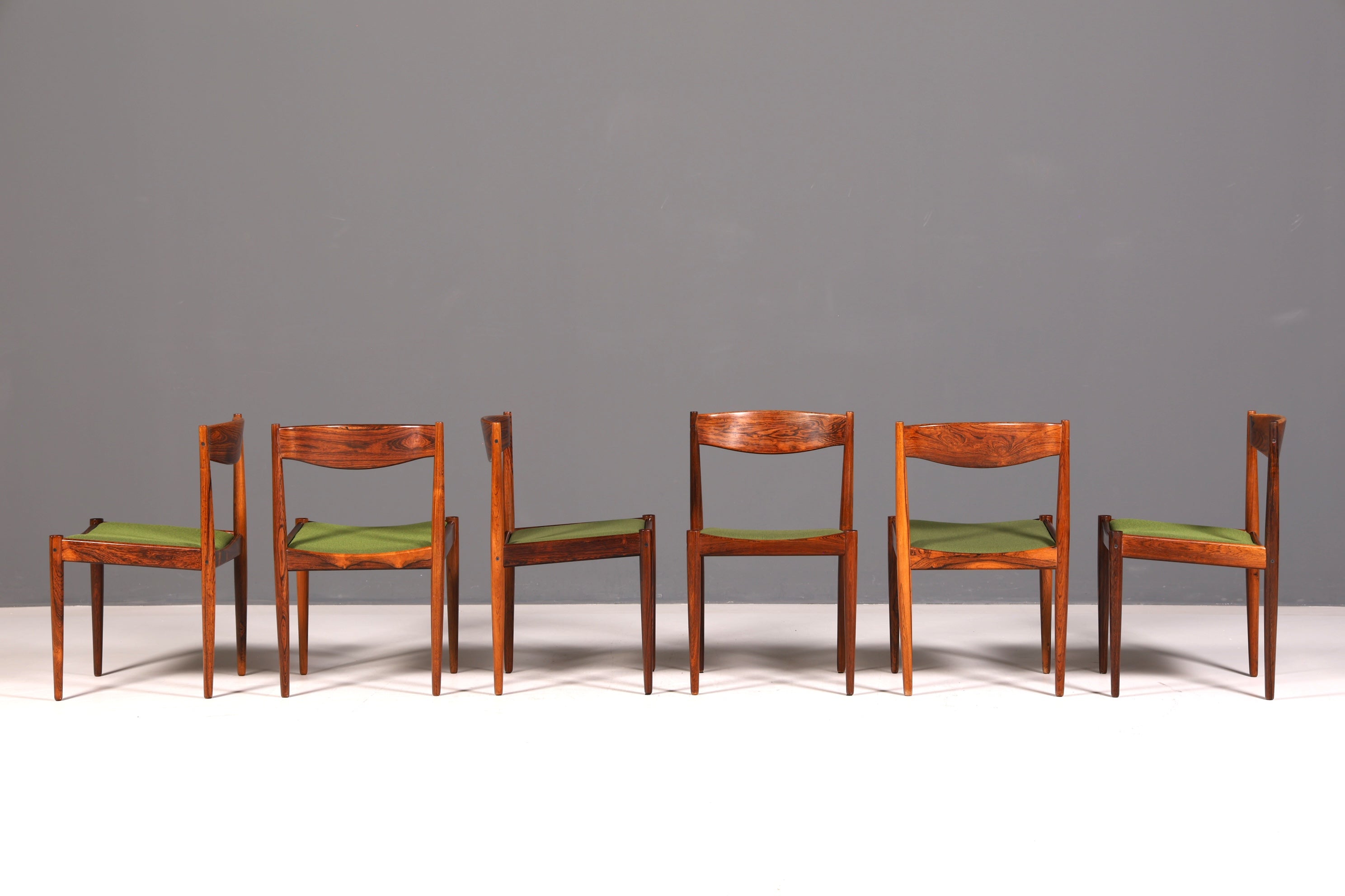 6x Mid Century Palisander Holz Stühle Henry W. Klein Bramin Made in Denmark Danish Design