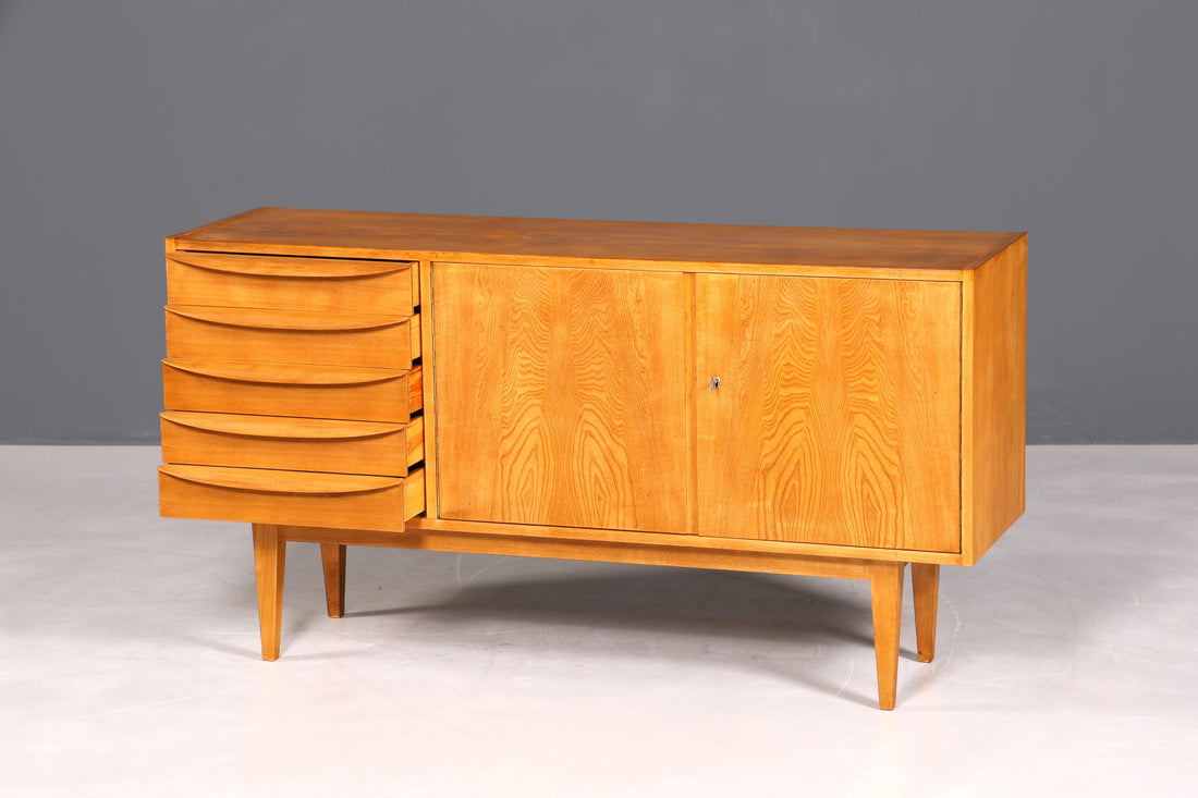 Original Hellerau Franz Ehrlich 602 Sideboard Mid Century TV Schrank VEB