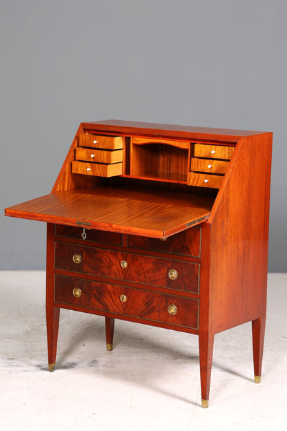 Edler Sekretär im Louis Seize Stil Büro Kommode Empire Englisch Schreibkommode Schreibtisch