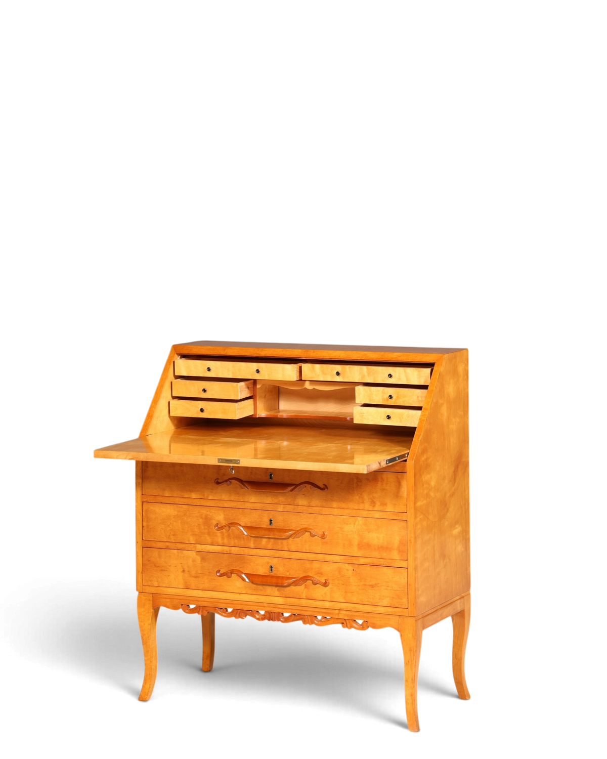 Traumhafter Sekretär um 1930 Büro Kommode echt Holz Sekretär Schreibtisch Kommode