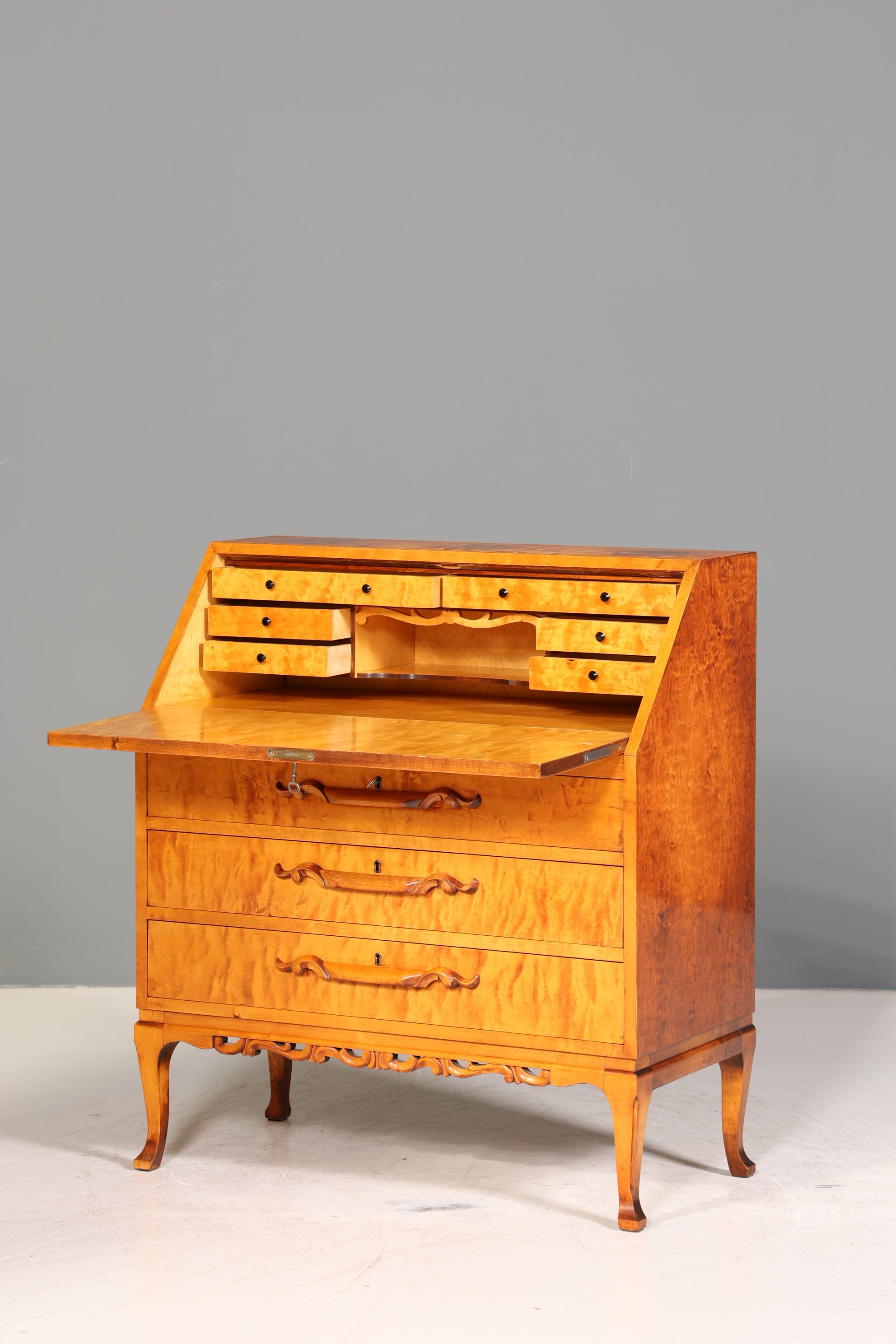 Traumhafter Sekretär um 1930 Büro Kommode echt Holz Sekretär Schreibtisch Kommode